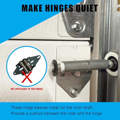 Garage Door Hinge Quiet Roller Sleeves Hardware Tools - Image 4