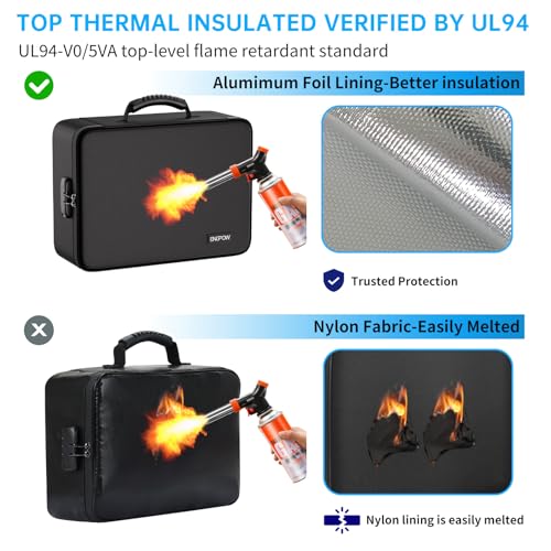 ENGPOW Fireproof Document Organizer Bag with Lock ＆ - Image 4