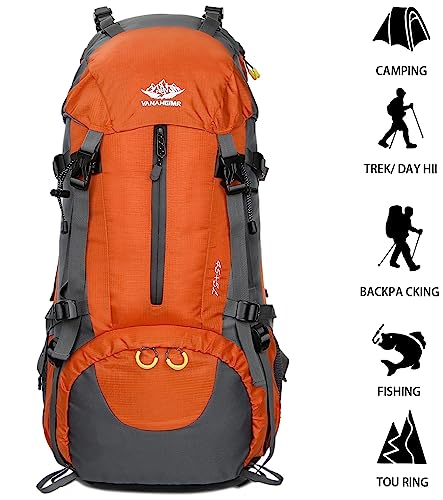 Esup 50L Waterproof Camping Hiking Backpack for Men and Women - Image 3