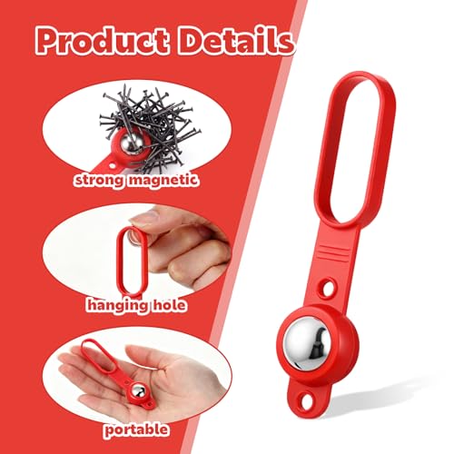 4 Pack Magnetic Stud Finder with 27 Lbs Pull Force, No | Home Repair - Image 4