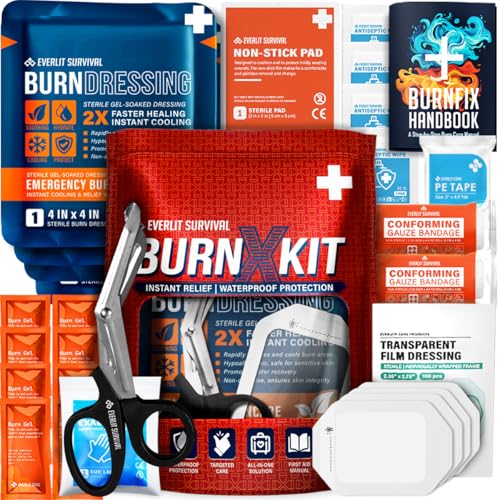 EVERLIT Burn Kit with Sterile Waterproof Wound Dressing | - Image 2