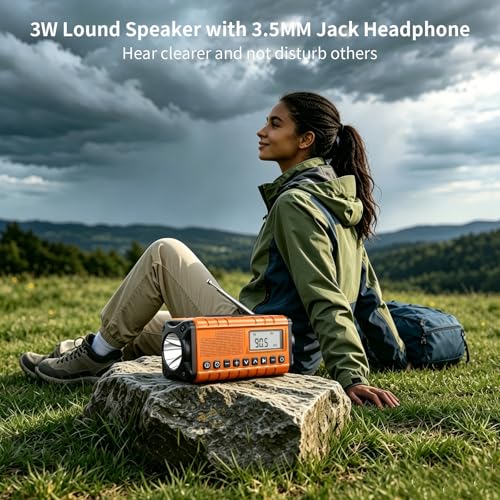 10000mAh/37000mWh Emergency Radio-Weather Radio Portable - Image 7