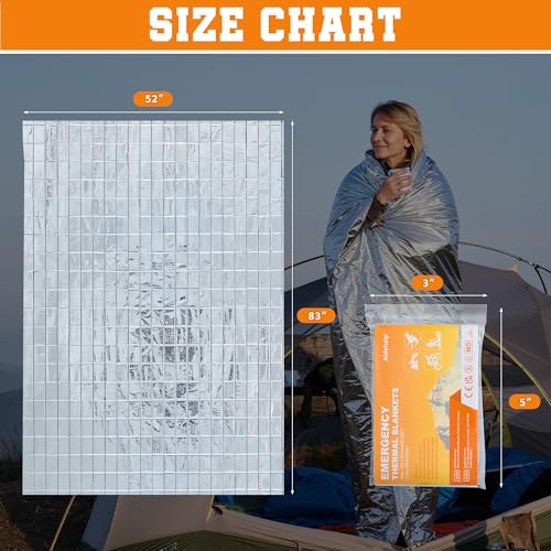 100 Pack Emergency Blankets - Mylar Thermal Space Blankets - Image 4