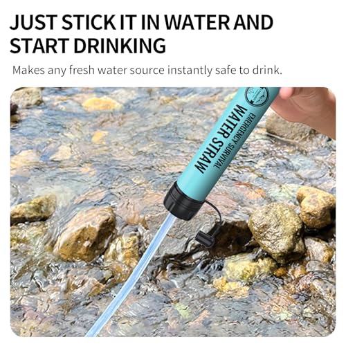 Water Filter Straw 6Packs,New Combo BPA-Free Portable 5L - Image 5