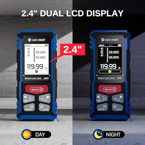 SainSmart Dual Laser Measuring Tool, 393Ft Red Bilateral - Image 6