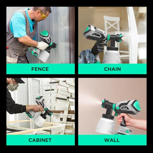 Litheli 20V Cordless Paint Sprayer with 4.0Ah Battery | Home Repair - Image 8