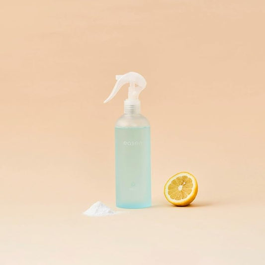 easen Glass Cleaner Spray - Streak-Free Shine, Plant-Based, Safe on All Glass & Mirrors, Refillable bottle and powder, 10 fl oz