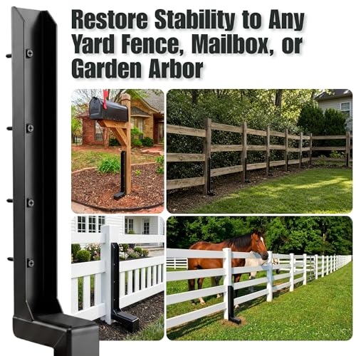 33.5" Fence Post Repair Kit, Fix Leaning or Rotted 4x4 | Home Repair - Image 5