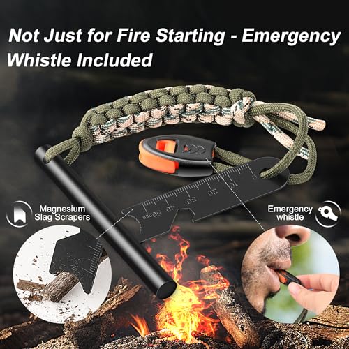 Survival Fire Starter, 4 Inch Ferro Rod, Flint Fire Starters - Image 5