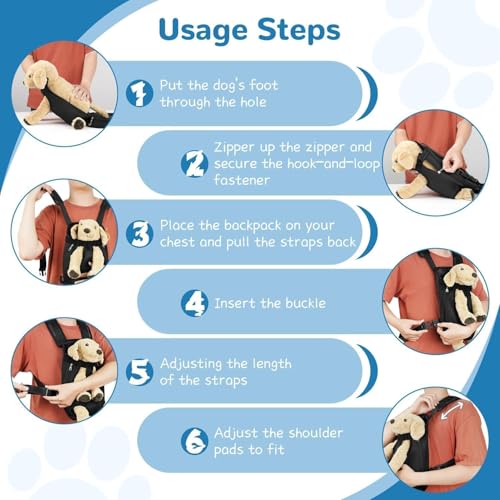 Pet Dog Carrier Backpack Adjustable Front Carrier | Pet Essentials - Image 4