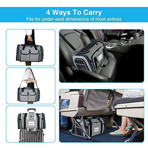 Airline Approved Pet Carrier, Large Soft Sided Pet Travel - Image 8