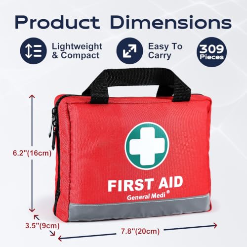 General Medi 309 Piece First Aid Kit - Emergency Kit - Image 4