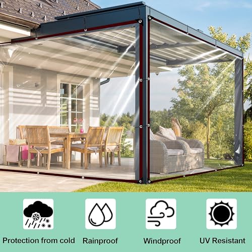 Clear Tarps Heavy Duty Waterproof - with Grommets | Beauty & Personal - Image 3