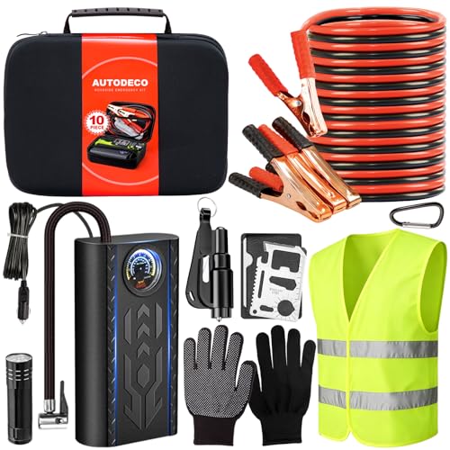 Car Roadside Emergency Kit, Portable Auto Air Compressor - Image 2