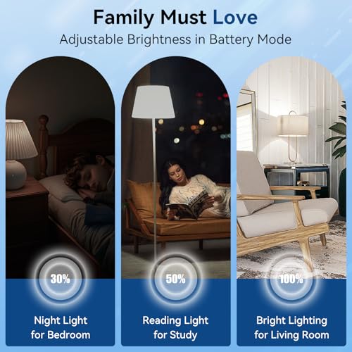 KeepLit 8PK Emergency Rechargeable Light Bulbs, 48H Battery - Image 5
