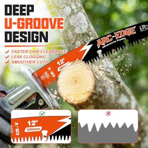 Arc Curved Reciprocating Saw Blades, 12 Inch 6TPI for Tree - Image 3
