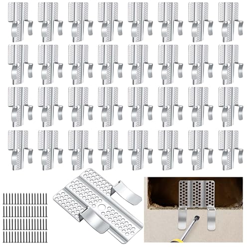 32 Pack Drywall Repair Clips, 1/2'' Wall Patch Clip | Home Repair - Image 2