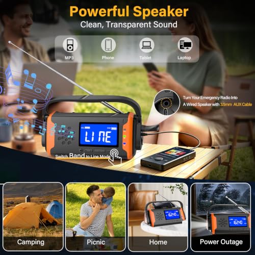 NOAA Weather Alert Radio Digital Display, Emergency Radio - Image 5