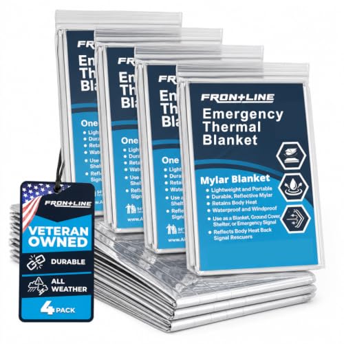 Mylar Emergency Blankets 4 Pack 54" x 84", Thermal | Beauty & Personal - Image 2