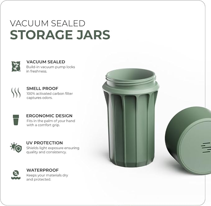 Staze Preserve Vacuum Sealed Storage Jars (148ml) | Food Storage Container with Protection - (VISTA TRIO)