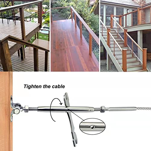 Cable Railing Hardware, 30 Pairs Stainless Steel Cable - Image 7