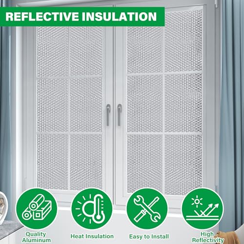 48IN x 10FT Window Insulation Roll, Reflective Window Heat - Image 8