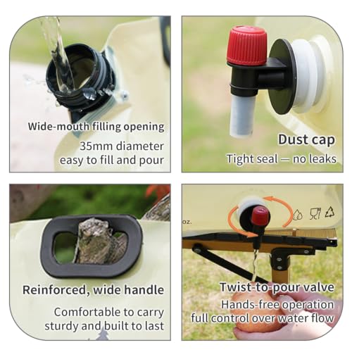 Collapsible Water jug | 2-Pack Emergency Drinking Pouch | - Image 4