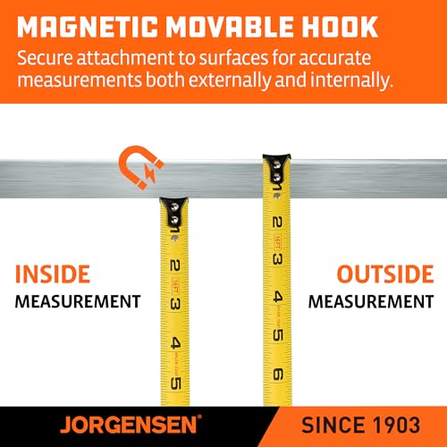 JORGENSEN 2-in-1 Laser Tape Measure, 135Ft Measuring Laser &16Ft - Image 7