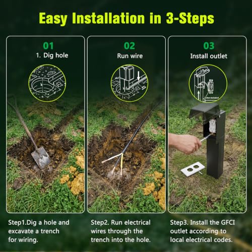 19.5" Low-Profile Garden Post Enclosure with Rain-Tight - Image 7