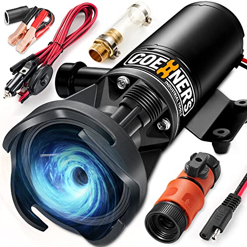 12V RV Portable Macerator Waste Pump for Sewage, 12GPM - Image 2