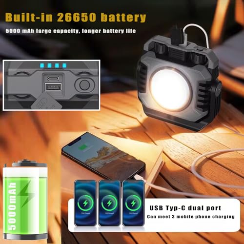 COB Work Light Rechargeable Magnetic Work Lights 1500LM | Home Repair - Image 5