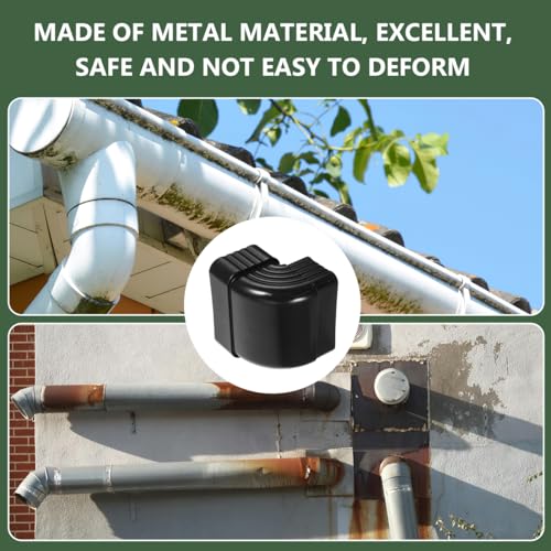 Sosoport Right Angle Downspout Connector Corrugated Pipe Adapter - Image 6