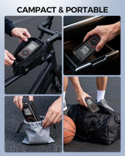 Tire Inflator Portable Air Compressor - 150 PSI Cordless - Image 3
