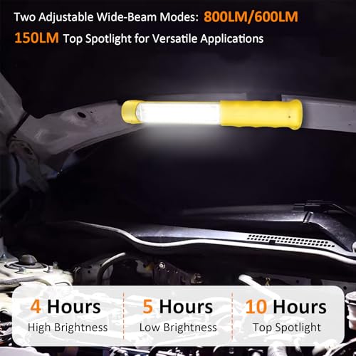 Rechargeable COB LED Work Light, Magnetic Hands-Free | Home Repair - Image 8