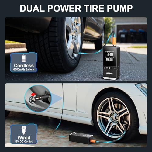 Tire Inflator Portable Air Compressor, 150 PSI Cordless - Image 6