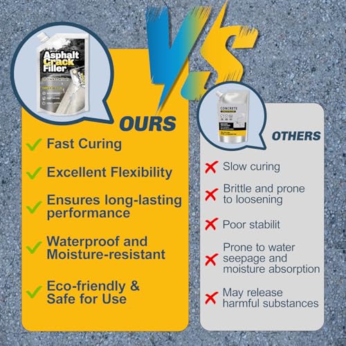 Asphalt Crack Filler, 4.4LB Self Leveling Magic Crack Filler - Image 4