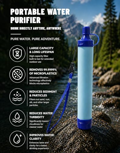 Water Filter, Lightweight Portable Water Filter Straw (3) - Image 4