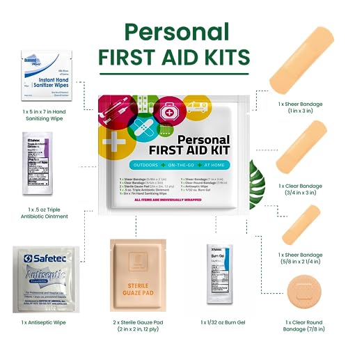 Personal First Aid Kit- 10 PACK | Clean, Treat - Image 3