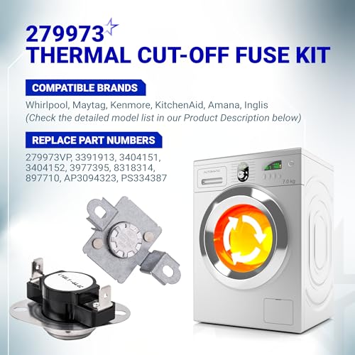 BlueStars 279973 Dryer Thermal Cut-Off Fuse Kit - Image 4