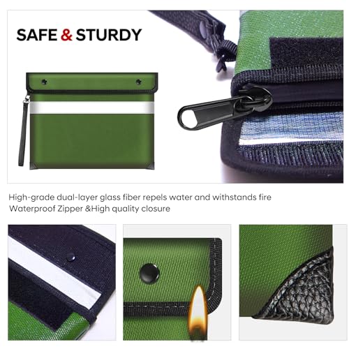 Fireproof Bag Dual Reflective Strips, Waterproof Zipper - Image 5