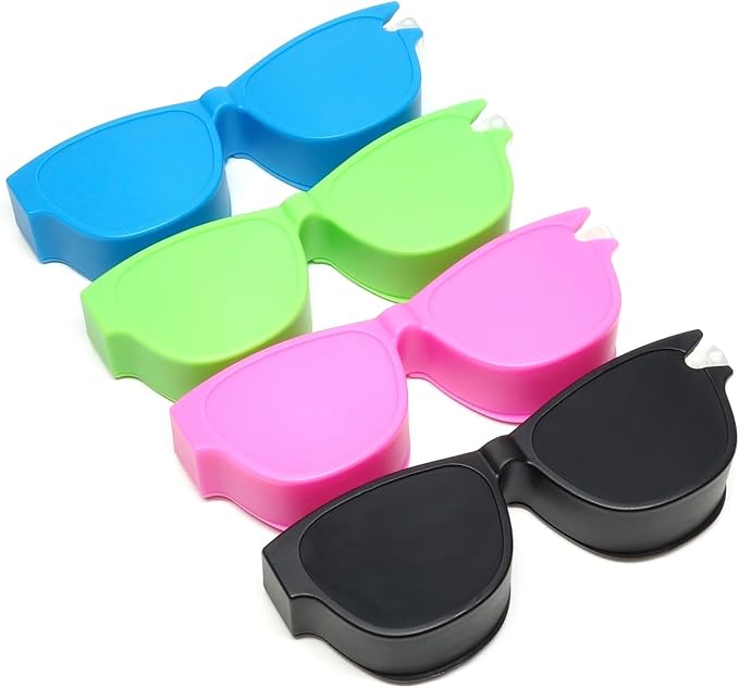 Calabria Kool Klean 12 Pack Eyeglasses Lens Cleaner Kit Pink/Blue/Green/Black 15ml Cleaning Spray, Microfiber Cleaning Cloth