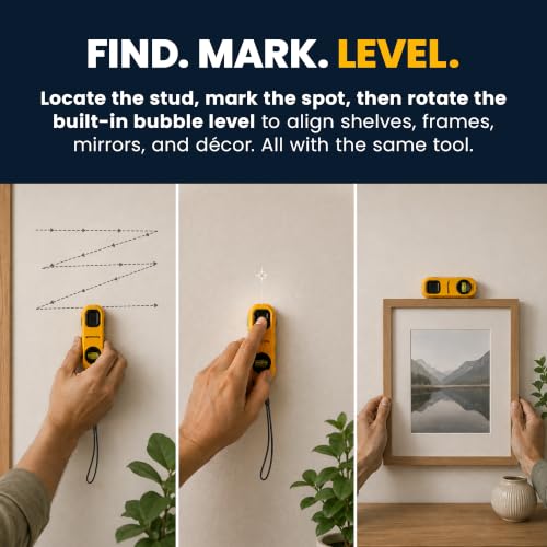 Zircon® StudScout™ Magnetic Stud Finder with Level & Marker - Image 5