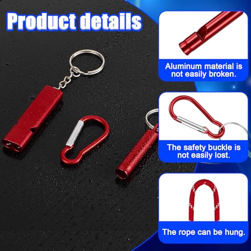 6-Pack Emergency Whistle Survival Loud, Coach Whistle - Image 4