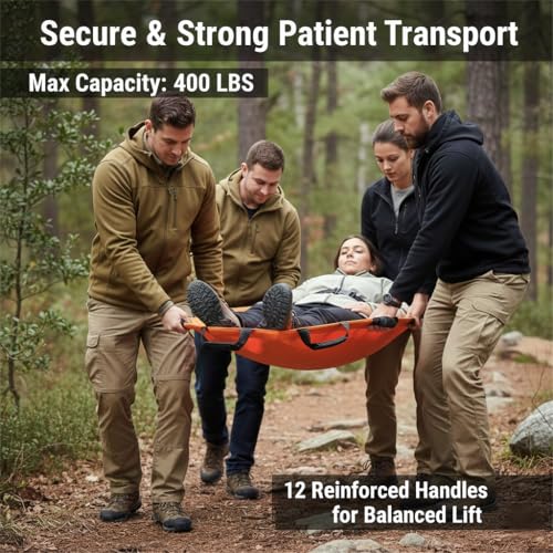 Emergency Patient & Large Dog Rescue Stretcher Gurney, 400 lbs - Image 3