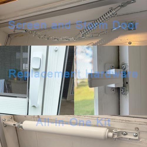 Pneumatic Door Closer Kit for Screen and Storm Doors, Includes - Image 3