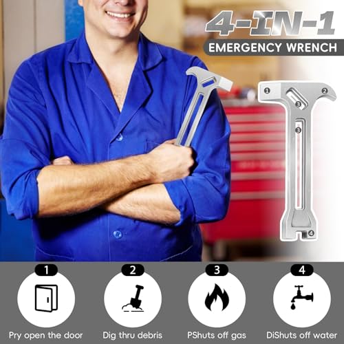 4-in-1 Emergency Tool – Gas & Water Shut Off Wrench | Hand Tools - Image 8