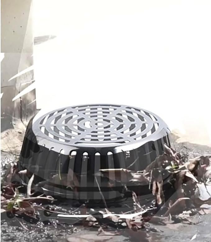 SUS304 Stainless Steel Roof Dome Drain Cover Strainer Anti-Clogging Atrium Grate 2pcs/pk (Φ: 8.5 inch-5PKS)
