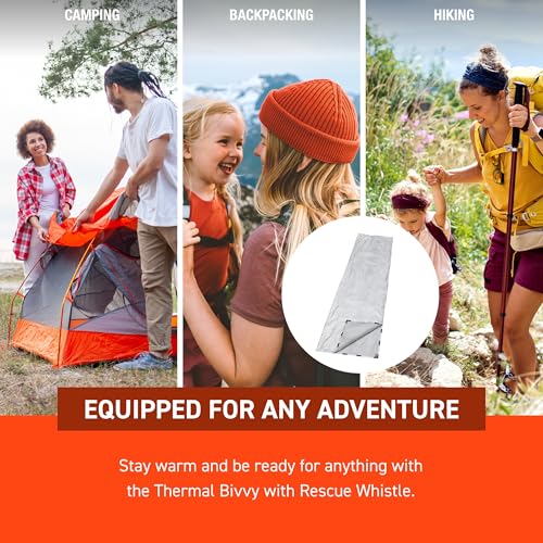 SOL Thermal Bivvy with Rescue Whistle, Silver - Image 8