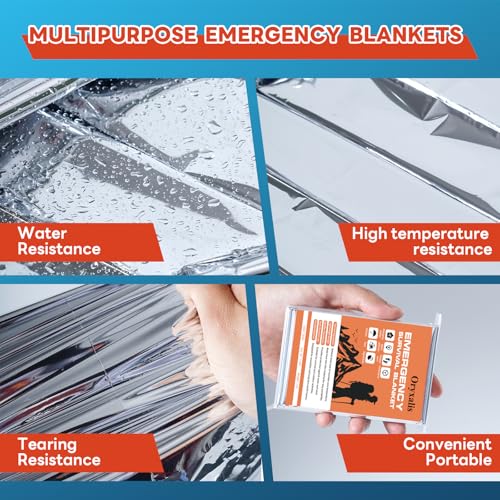 Emergency Mylar Thermal Blankets, 10-Pack Silver Space - Image 6