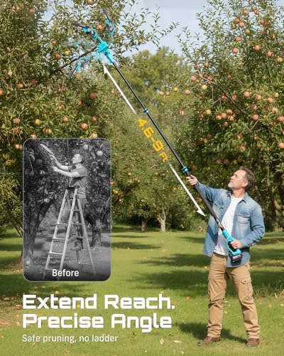 SEESII 2-in-1 Electric Pole Saws for Tree Trimming, Brushless - Image 4